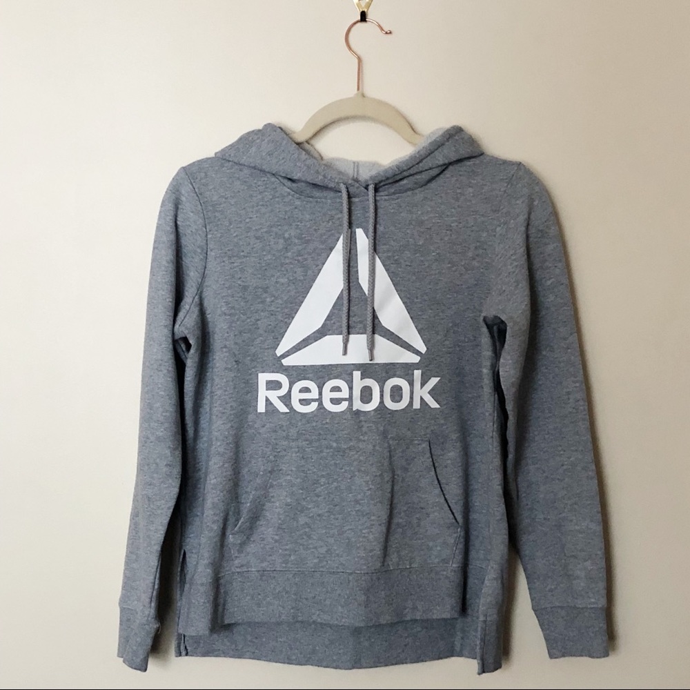 [Reebok] Women’s Gray Logo Hoodie